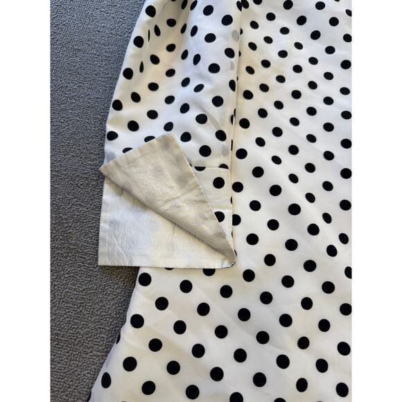 GRACE CHUANG Women's Small Polka Dot Duster Jacket Coat S White Black - Picture 15 of 16